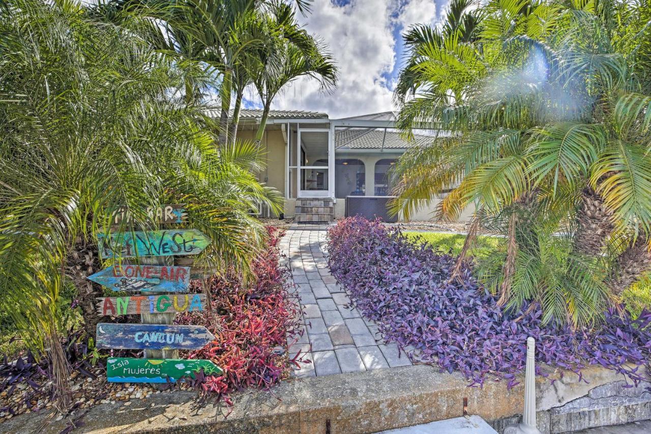 Canal Waterfront Home With Private Pool And Dock! ปุนตากอร์ดา ภายนอก รูปภาพ